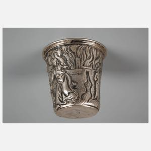 Kleiner Silberbecher Barock