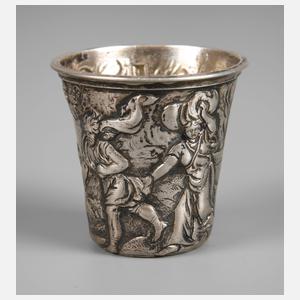 Kleiner Silberbecher Barock