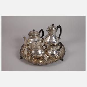 Silber Kernstück und Tablett