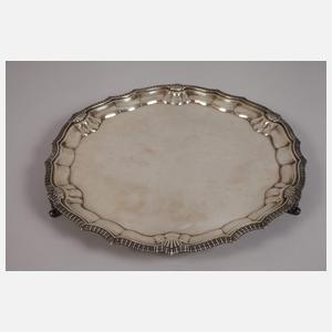 Silber Kernstück und Tablett