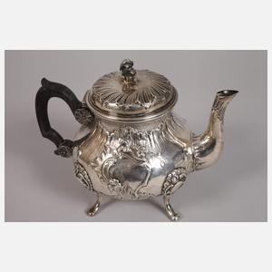 Silber Kernstück und Tablett