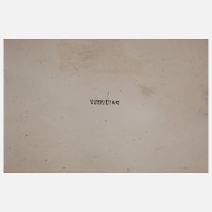 Silber Kernstück und Tablett