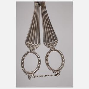 Silber klassizistische Dochtschere