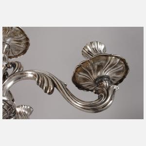 Paar übergroße Kandelaber Silber