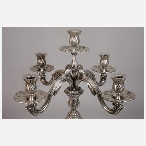 Paar übergroße Kandelaber Silber