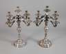 Paar übergroße Kandelaber Silber