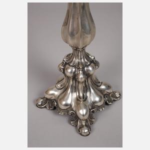 Paar große Silberleuchter