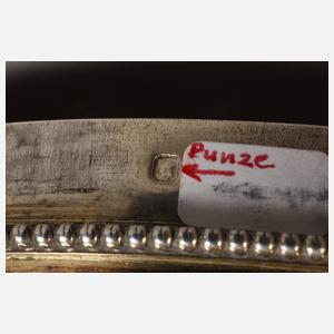 Frankreich großer christlicher Vermeil-Deckelpokal