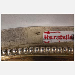 Frankreich großer christlicher Vermeil-Deckelpokal