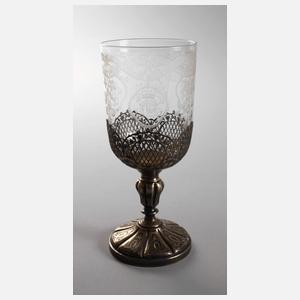 Frankreich Pokalglas aus Adelsbesitz