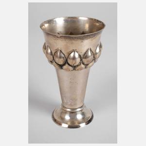 Silberbecher mit Buckelmuster
