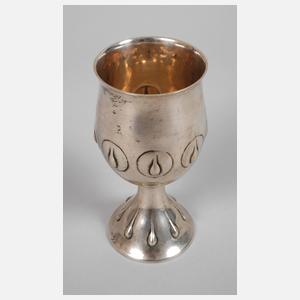 Silberpokal mit Tropfendekor