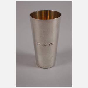 Silberbecher "HÖR ZU!"