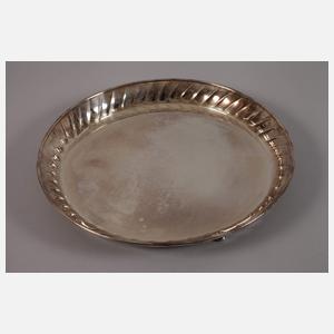 Silbertablett mit Bechern Italien