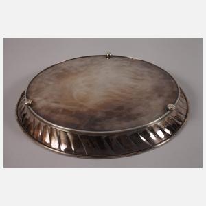 Silbertablett mit Bechern Italien