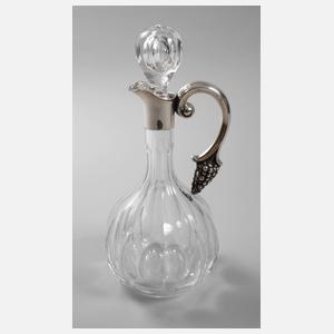 Weinkaraffe mit Silbermontierung