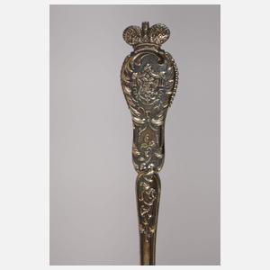 Drei Teile Besteck mit Zarenwappen