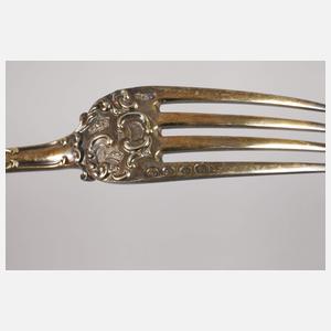 Drei Teile Besteck mit Zarenwappen