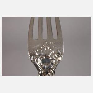 Gabel aus dem Rokoko Tafelsilber Kaiser Wilhelm II.