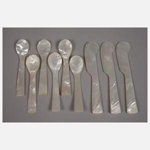 Konvolut Perlmuttbesteck