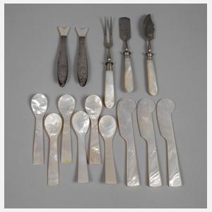 Konvolut Perlmuttbesteck