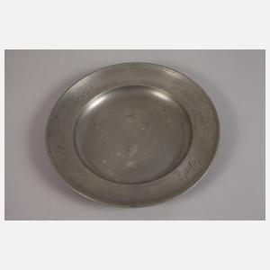 Drei Zinnteller Plauen