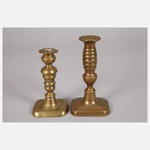 Sieben Messingleuchter