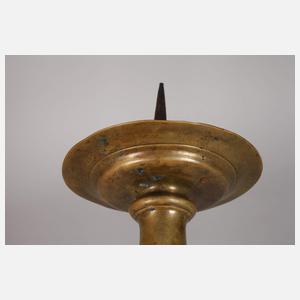 Paar große barocke Scheibenleuchter