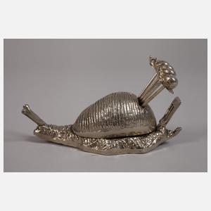 Schnecke mit Cocktailspießen