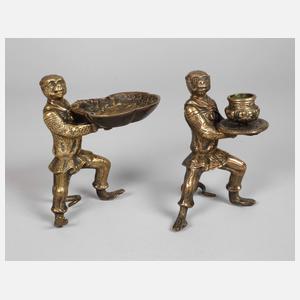 Paar figürliche Tafelaufsätze