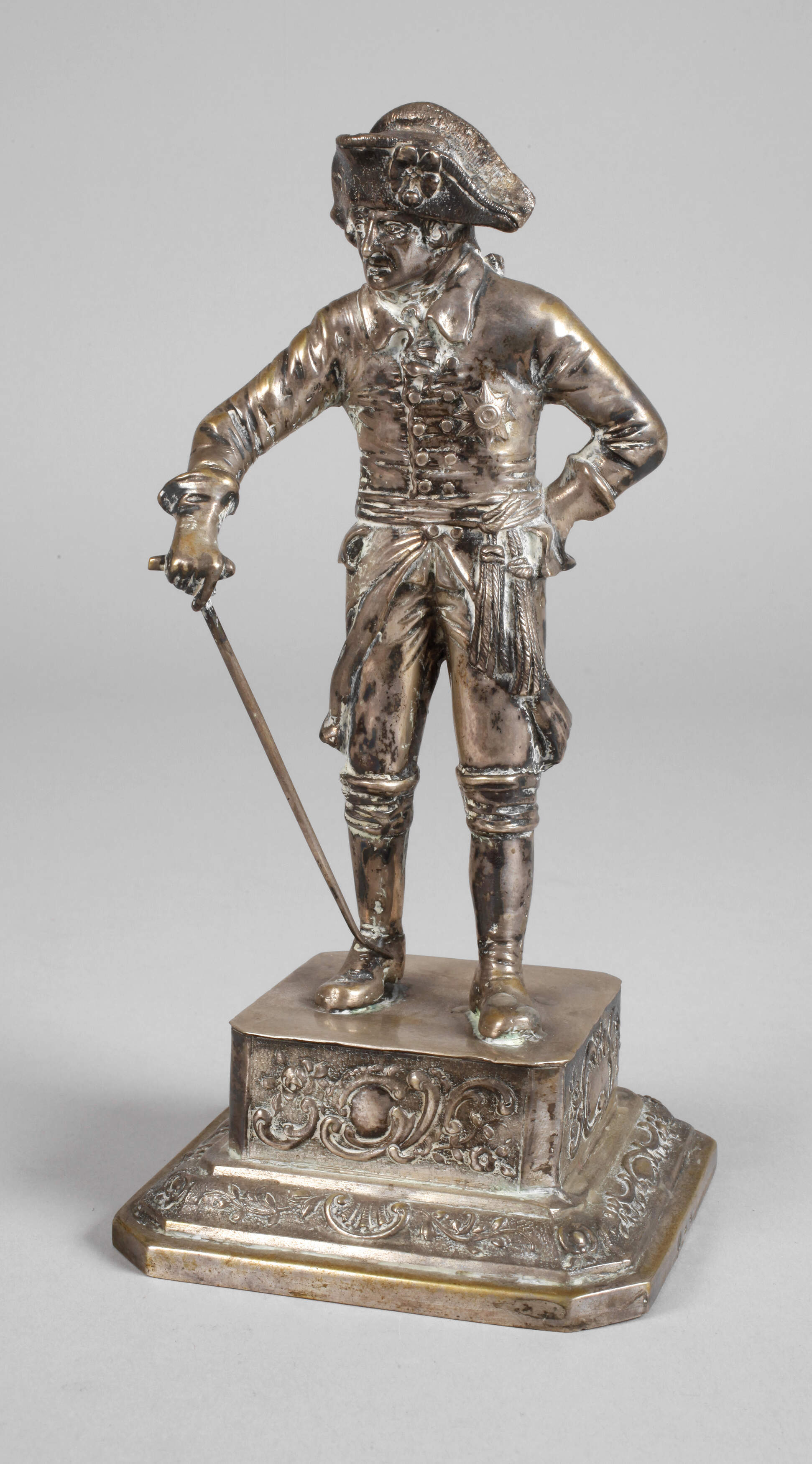 Silberfigur Alter Fritz