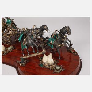 Große prächtige Silberkutsche Ungarn