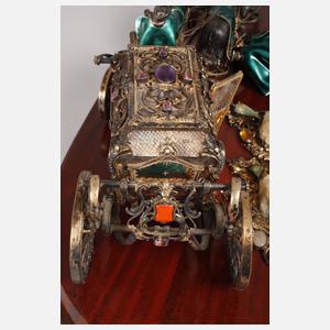 Große prächtige Silberkutsche Ungarn