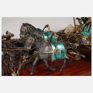 Große prächtige Silberkutsche Ungarn