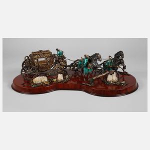 Große prächtige Silberkutsche Ungarn