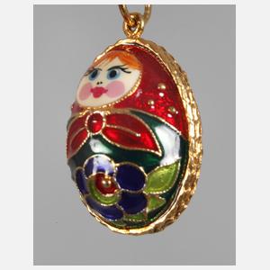 Emailleanhänger als Matroschka