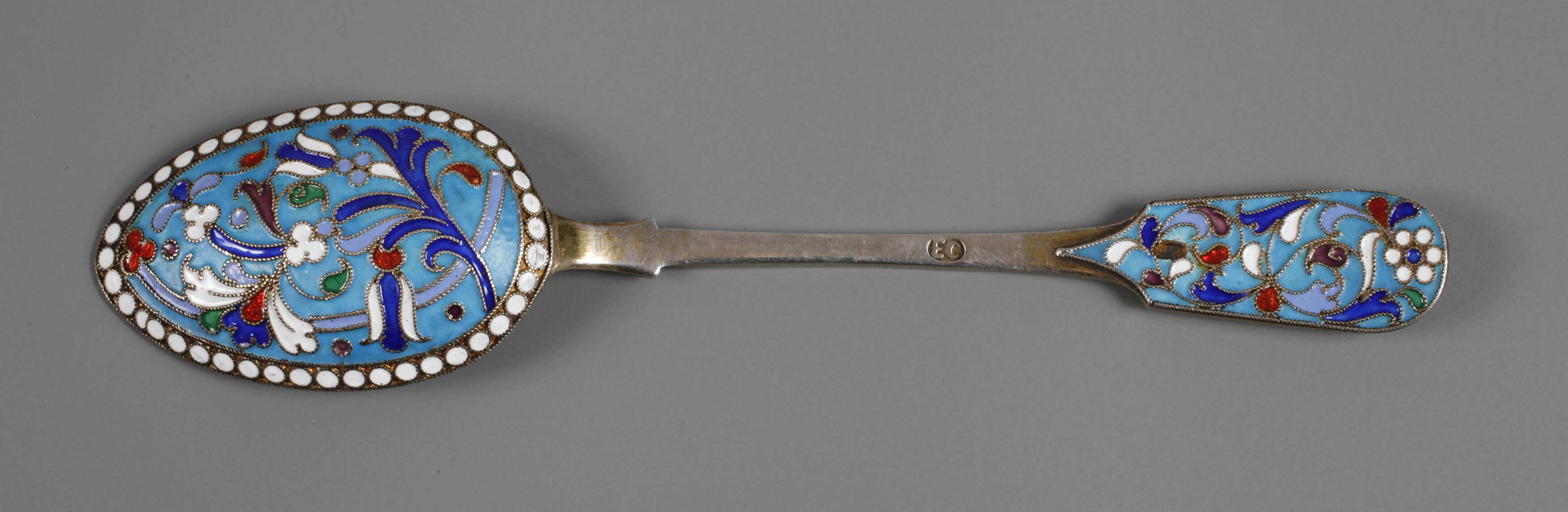 Silberlöffel Emaille