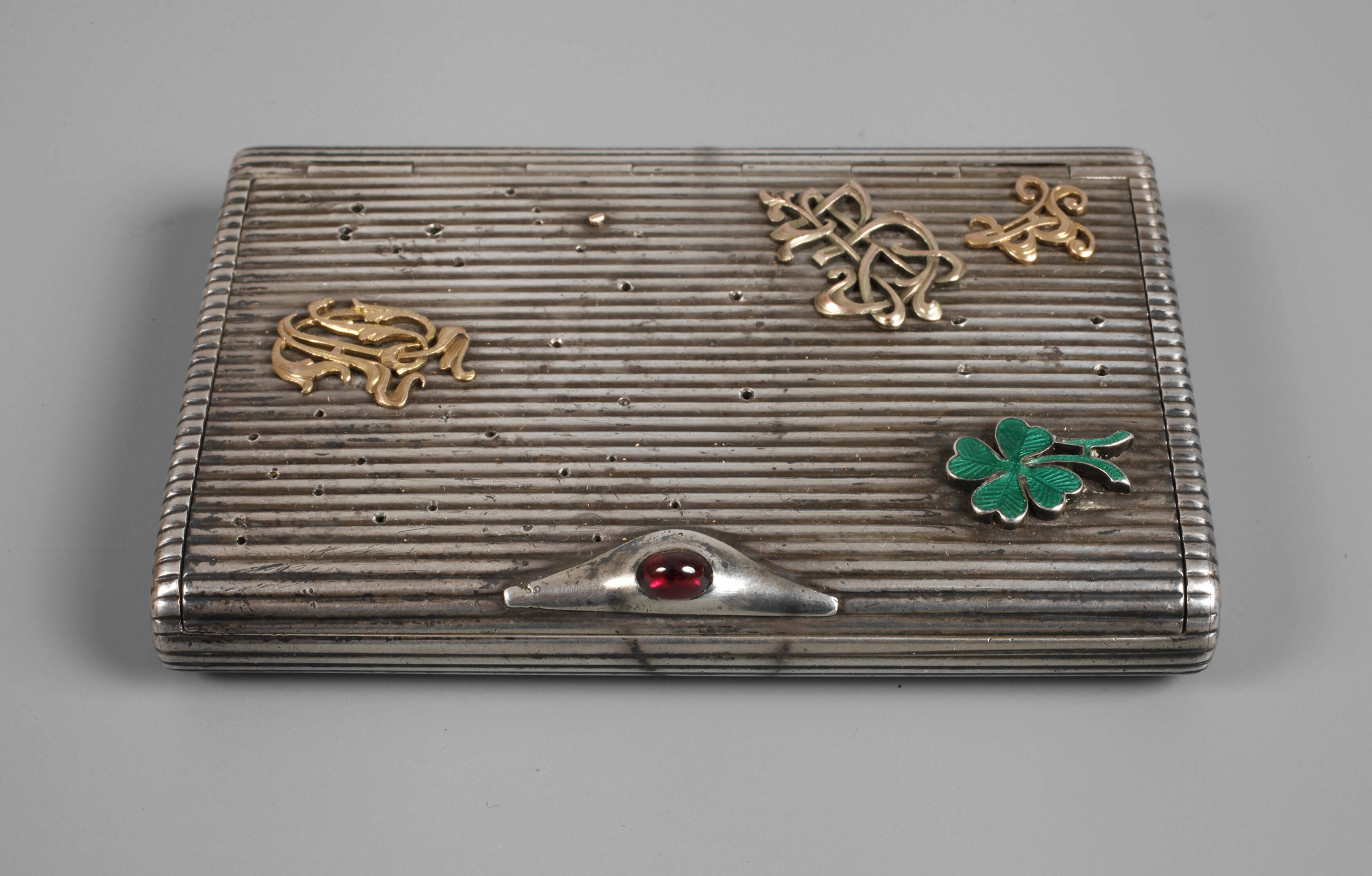 Silber Zigarettendose Moskau