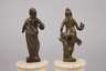 Paar antikisierende Kleinbronzen