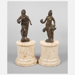 Paar antikisierende Kleinbronzen