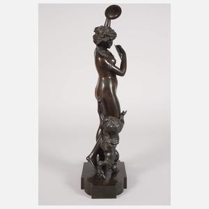 Mänade und kleiner Satyr