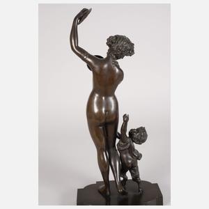 Mänade und kleiner Satyr