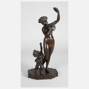 Mänade und kleiner Satyr