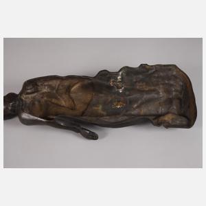 Bronzerelief Heilige Barbara