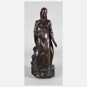 Bronzerelief Heilige Barbara