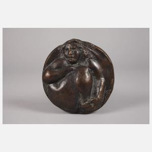 Thomas Burhenne, Plakette mit Damenakt