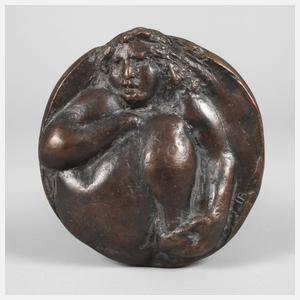 Thomas Burhenne, Plakette mit Damenakt