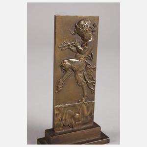Henry Dropsy, kleines Standrelief mit Pan