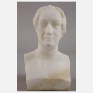 Alabasterbüste Johann Wolfgang von Goethe