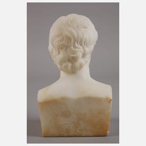 Alabasterbüste Johann Wolfgang von Goethe